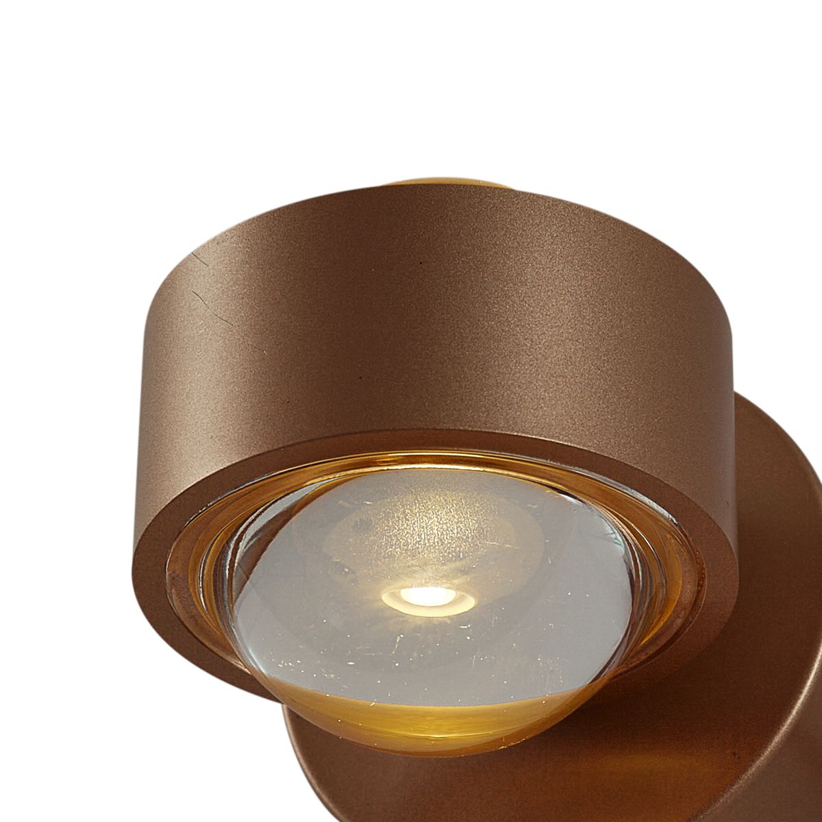 Design wandlamp donker brons incl. LED IP44 - Lens