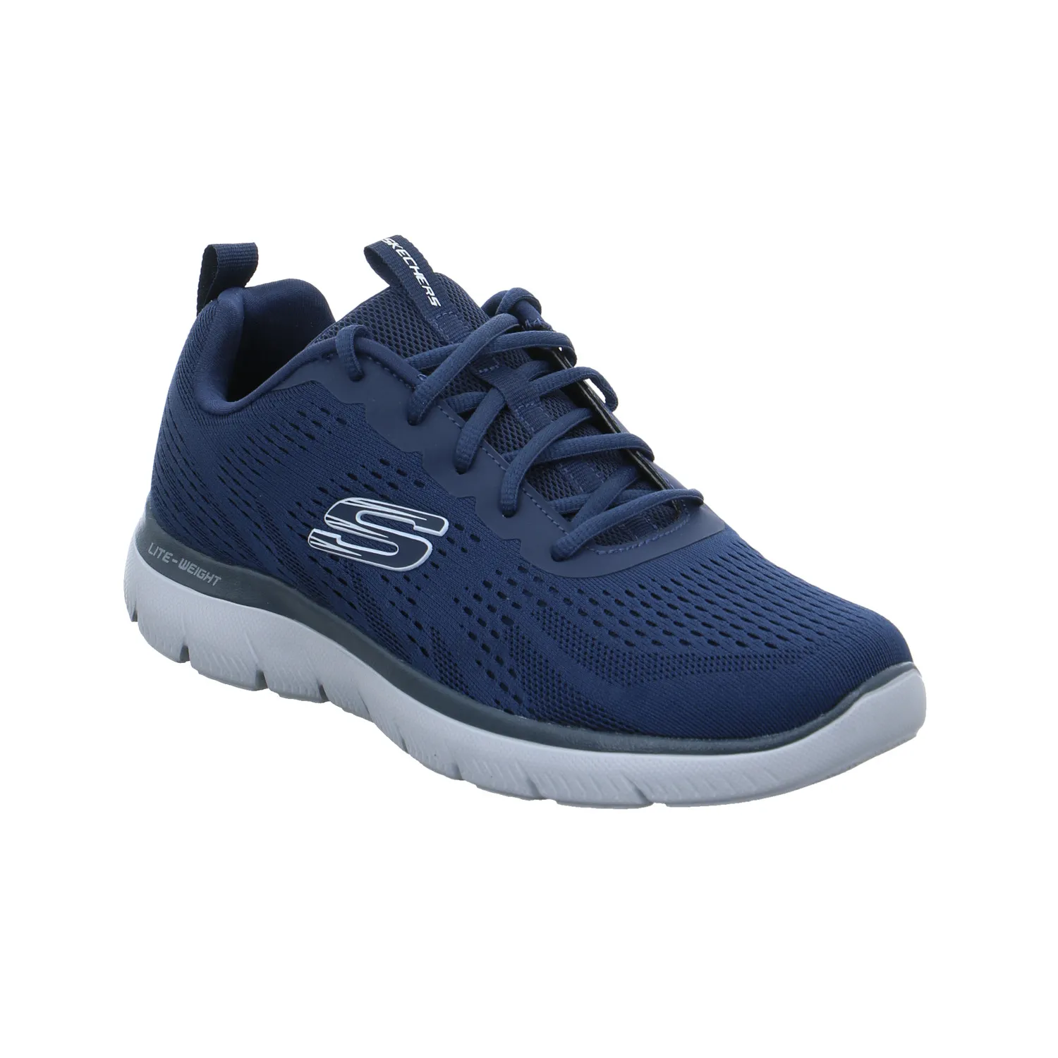SKECHERS Halbschuhe Sneaker Stoff Blau Synthetik