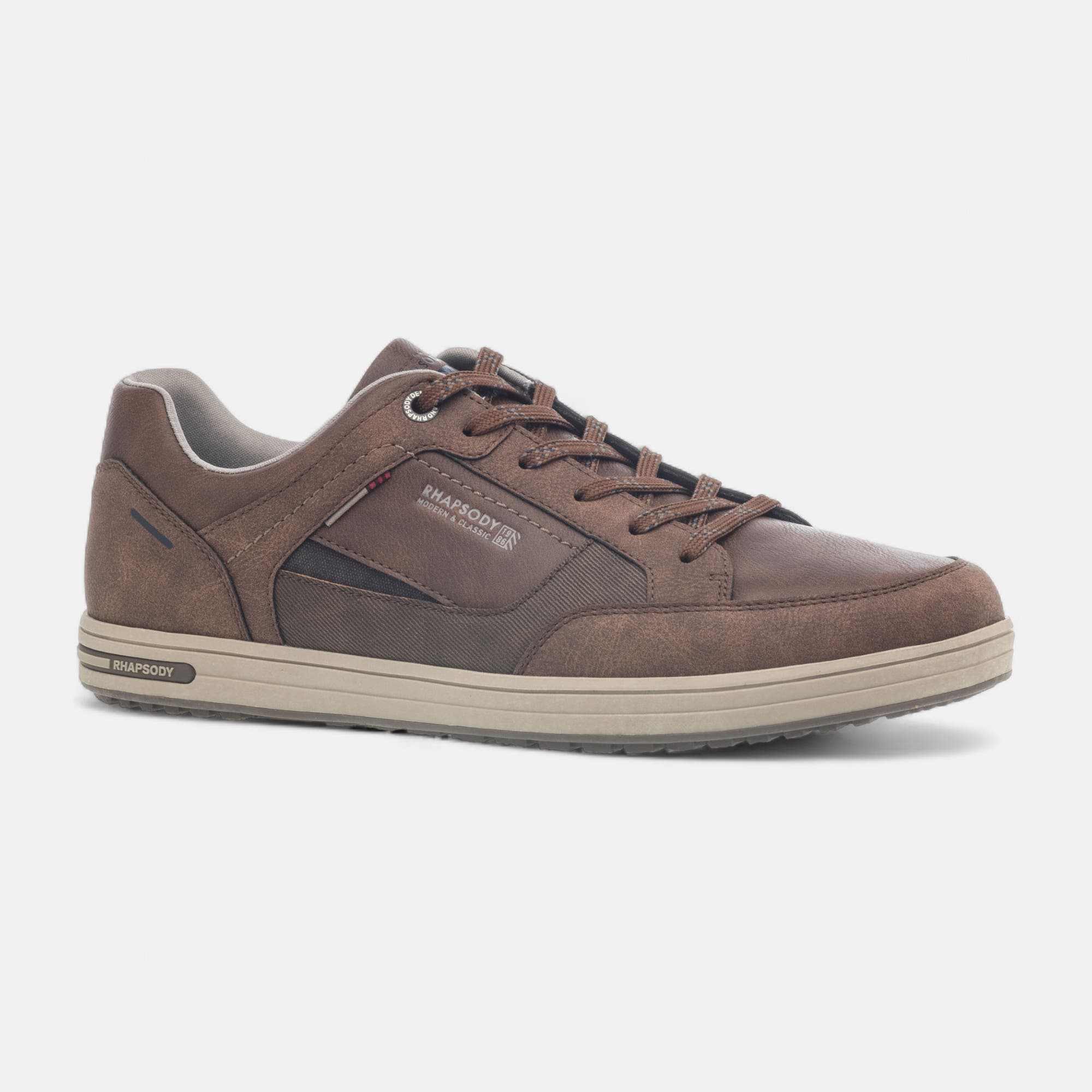 Baskets basses Homme cognac