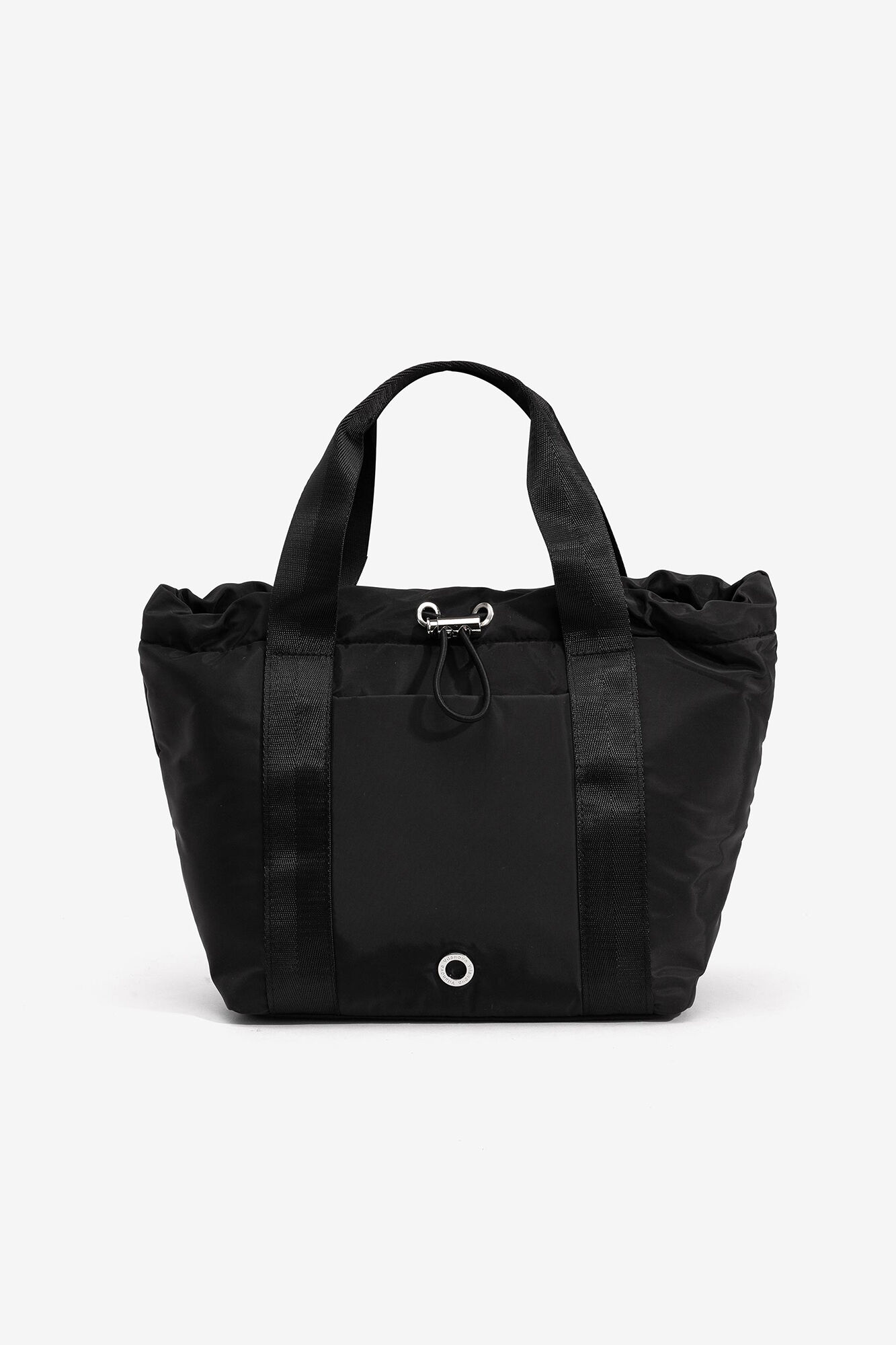 Bolsa urbana de nylon com elástico - preta