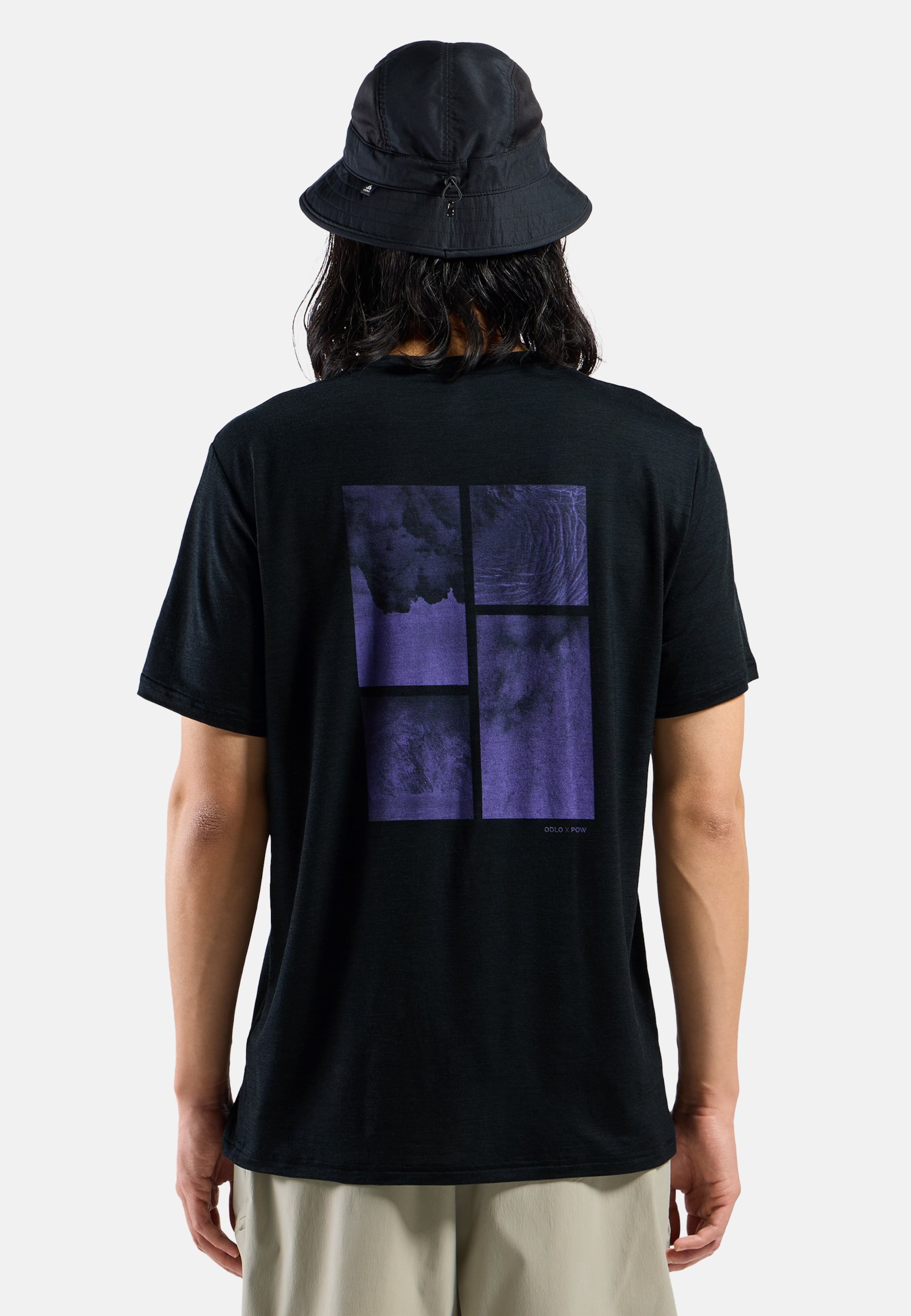 Odlo x POW Collective Voices T-Shirt aus Merinomix in black melange