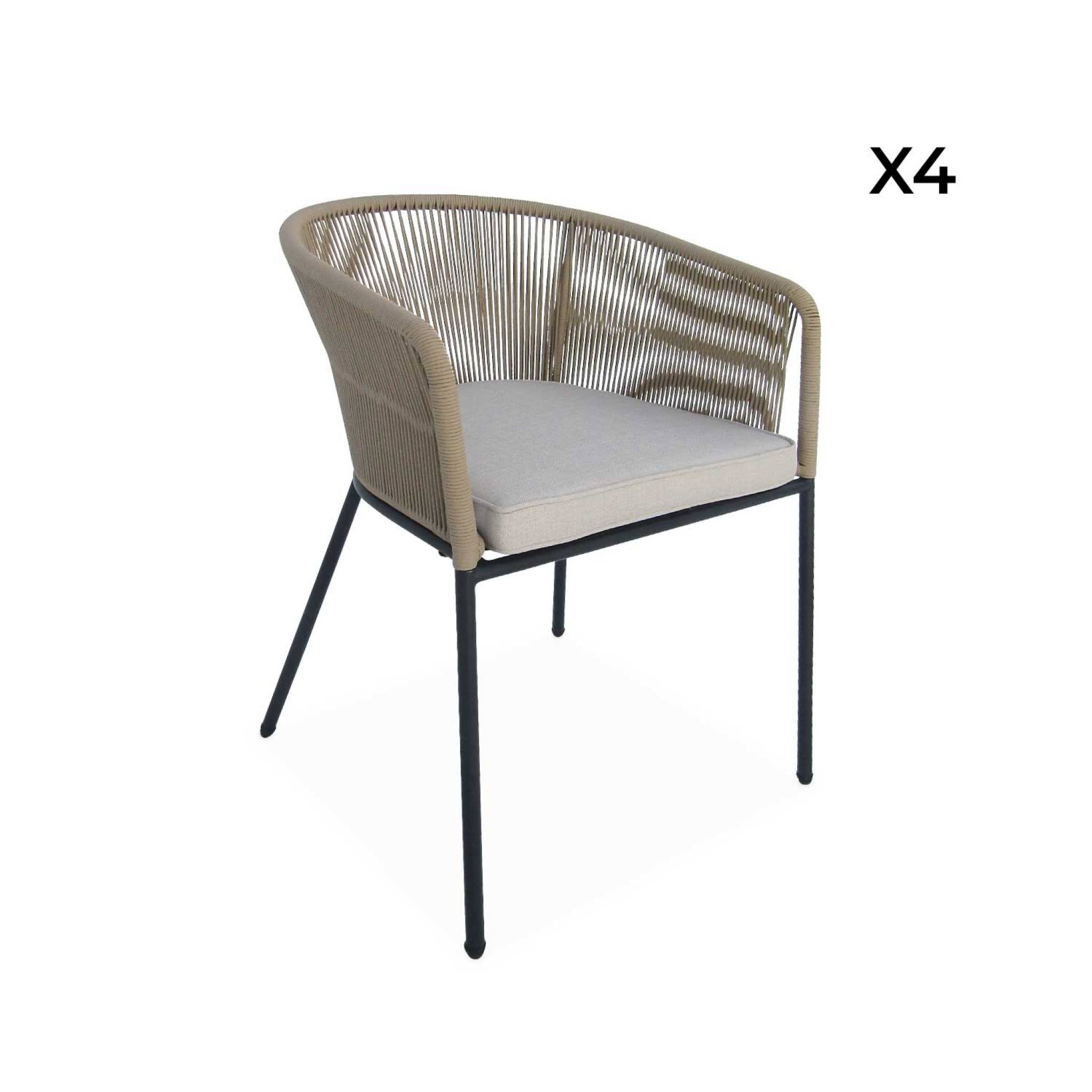 sweeek - Tuinstoelen, set van 4