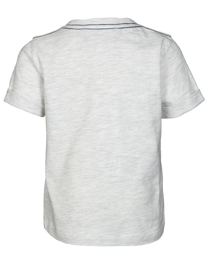 T-Shirt SEVEN SEAS meliert in hellgrau