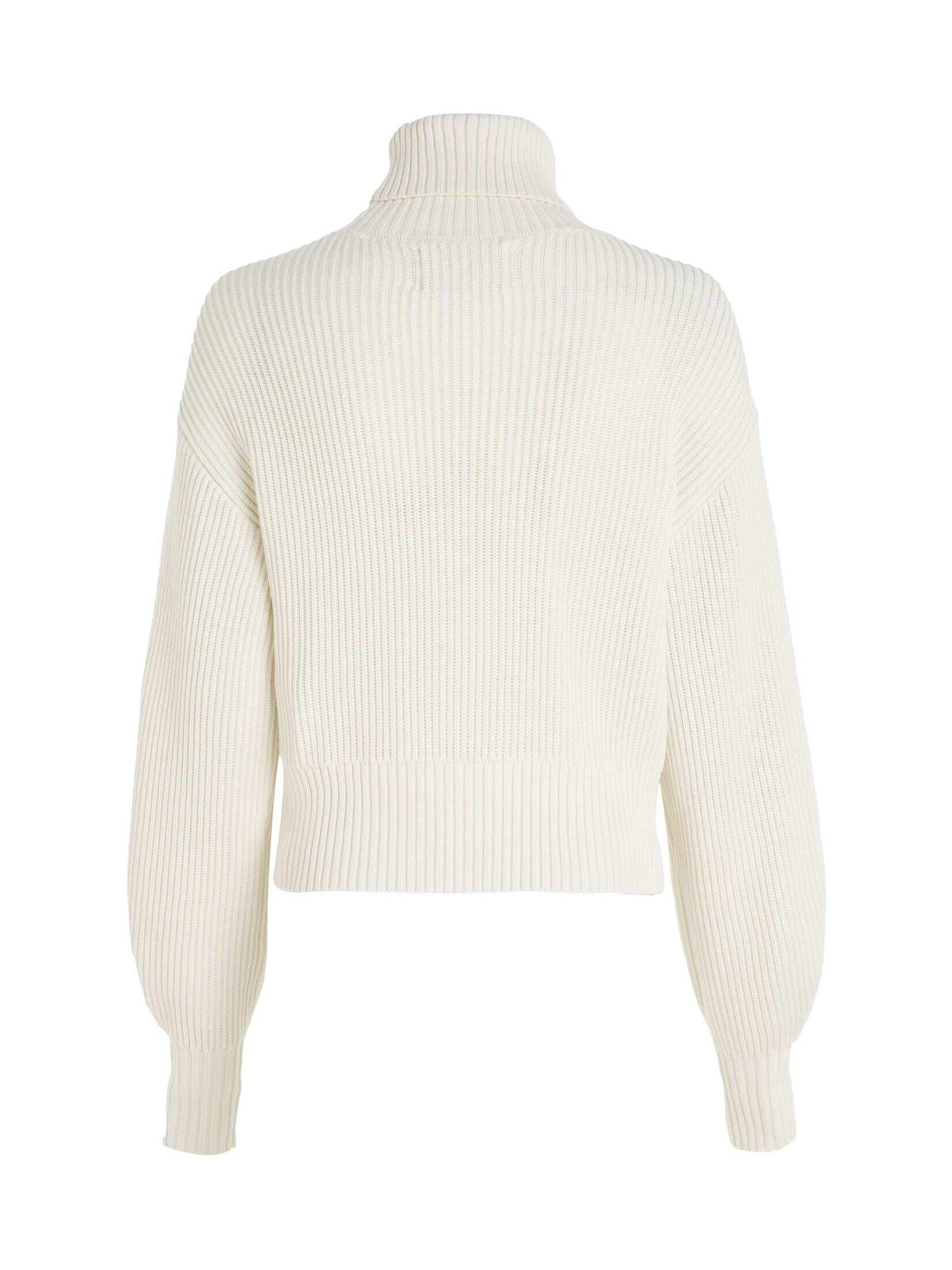 CALVIN KLEIN JEANS| Damen Rollkragenpullover BLOWN UP CK LOOSE SWEATER