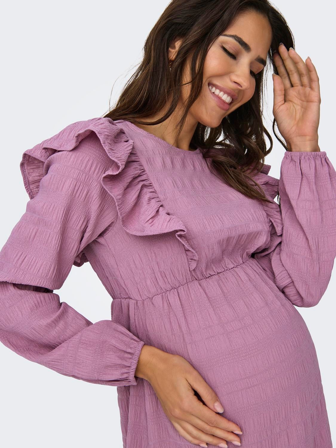 OLMDALLORA Kurzes Kleid Rose Brown
