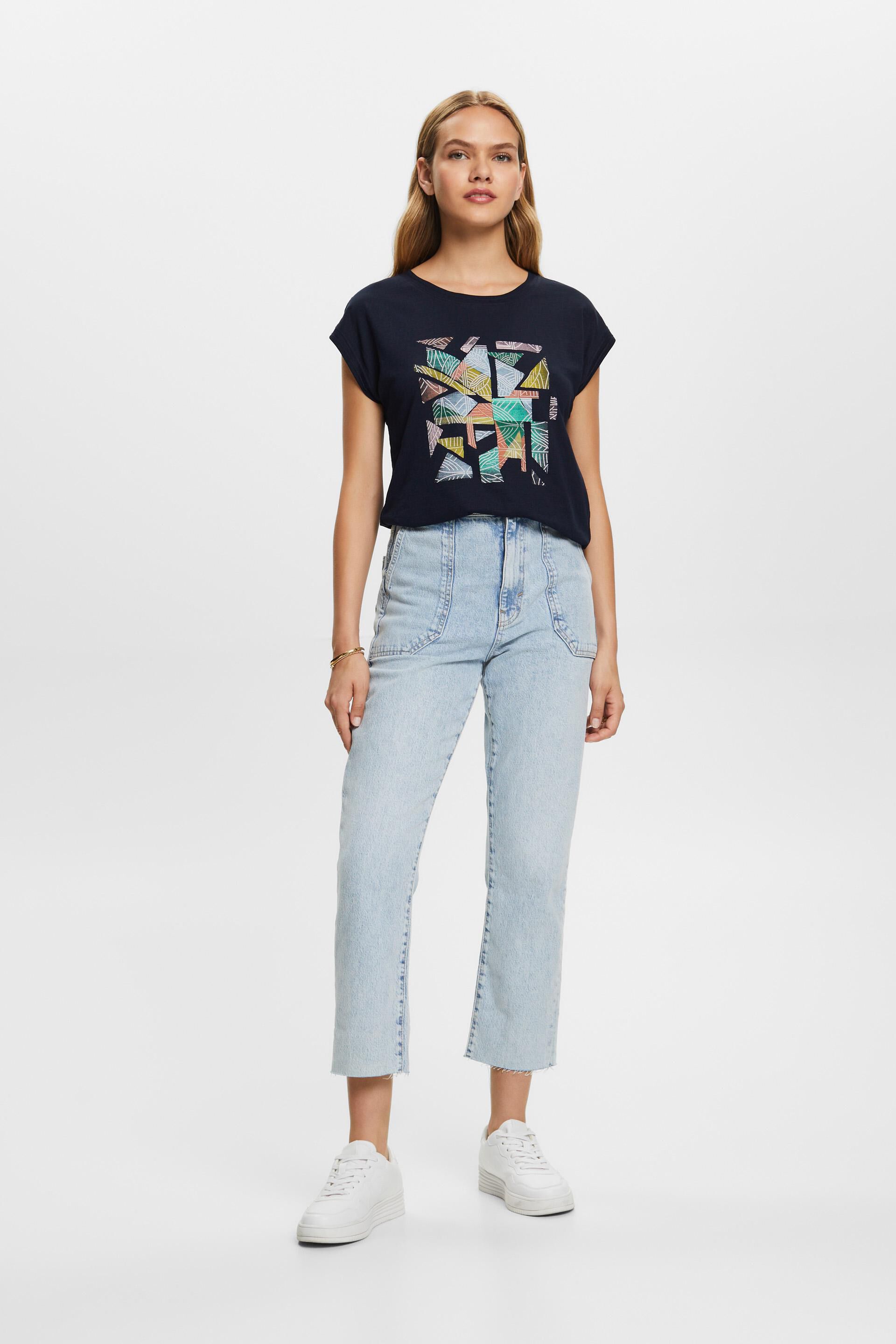 T-shirt à imprimé, 100% coton
