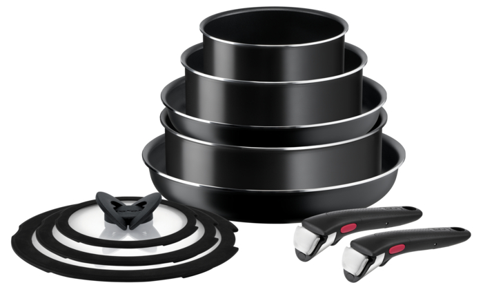 Ingenio Cook N Clean, Batterie de cuisine 10pcs, Antiadhésif, Non induction