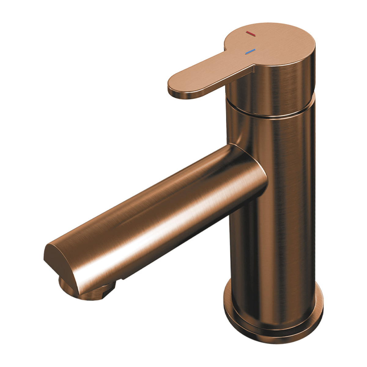 Brauer Copper Edition ColdStart wastafelkraan energy-saving model D koper geborsteld PVD