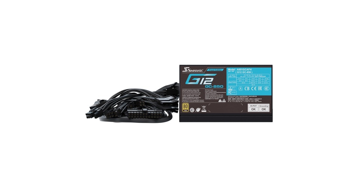 SeasonicG12 GC-850 (2024) 850 watt voeding   (3x PCIe)