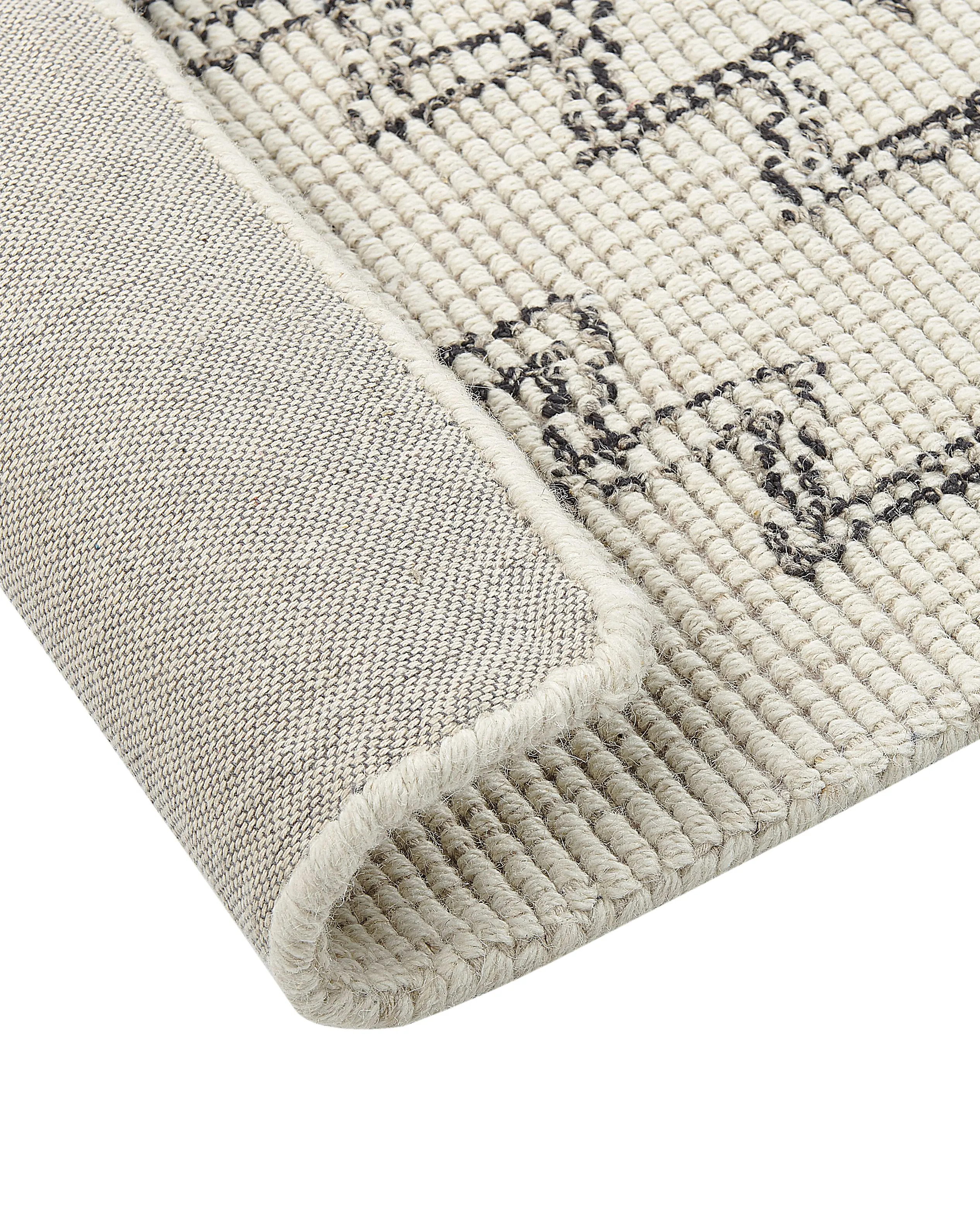 Vloerkleed URLA Beige 140 x 200 cm Wol