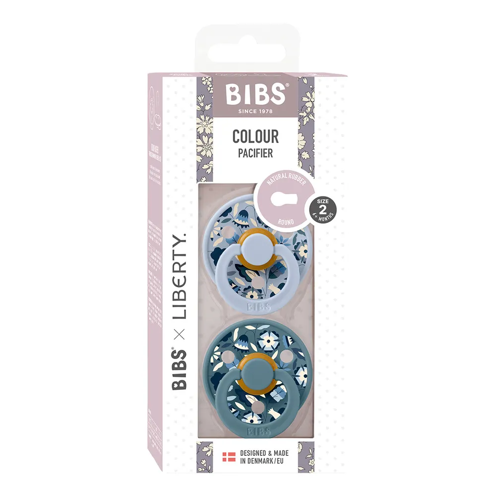 BIBS x Liberty Colour Latex Rund Bobo - Dusty Blue Mix