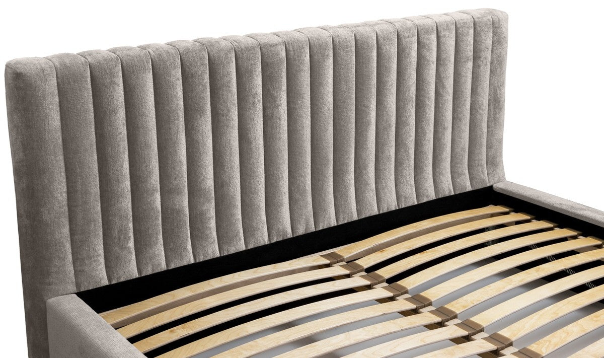 Trae Mobler Vegas 140 x 200 cm Gestoffeerd Bed Grijs