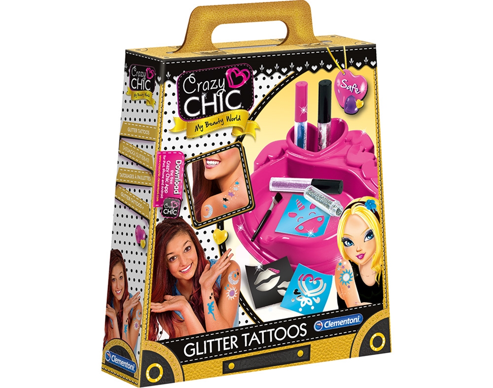 GLITTER TATOO CLEMENTONI CRAZY CHIC