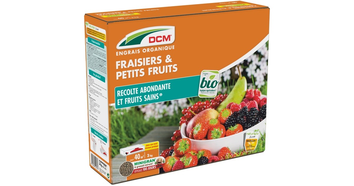 DCMMeststof Aardbeien & Kleinfruit 3 kg  (Tot 40 m²)