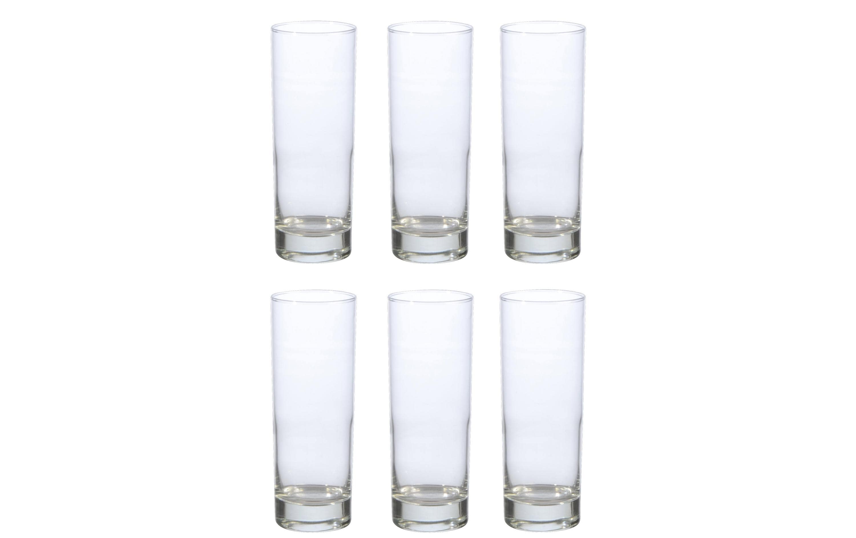 Trinkglas Islande 360 ml, 6 Stück, TransparentGetränkegläser Set im röhrenförmigen Design