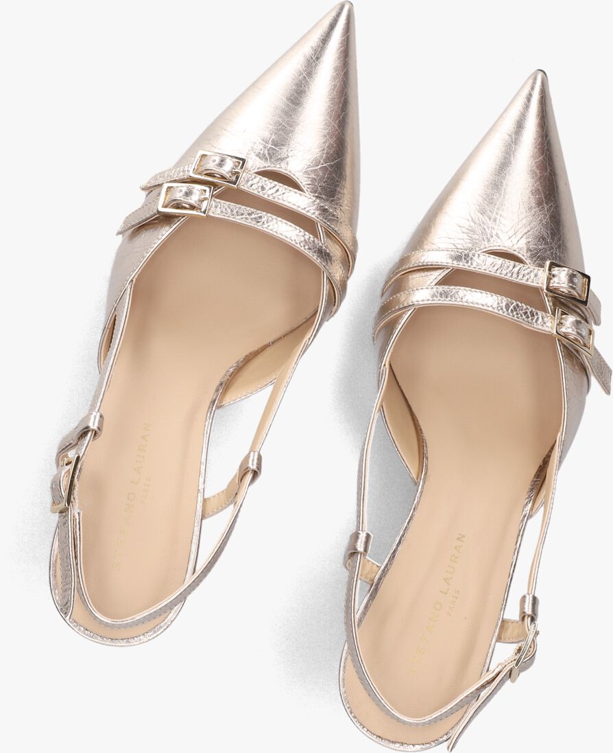 goudkleurig stefano lauran slingbacks 77212