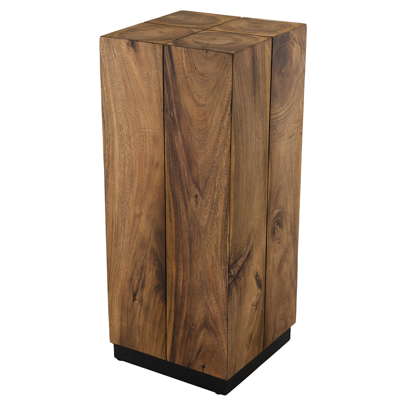 Macabane Table d'appoint carrée haute Suzy bois - 38x38x90 cm