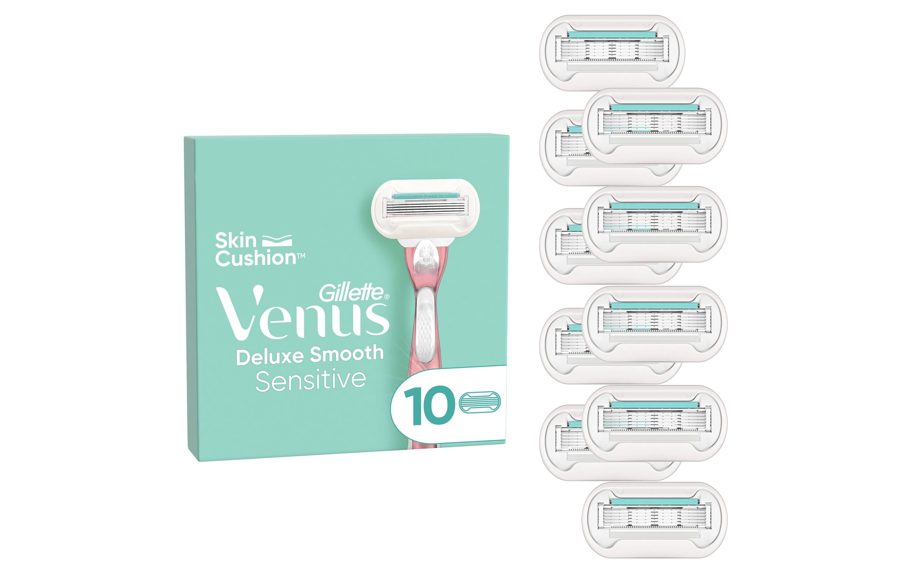 Rasierklingen Deluxe Smooth Systemklingen 10 StückErsatzklingen für manuelle Rasierer