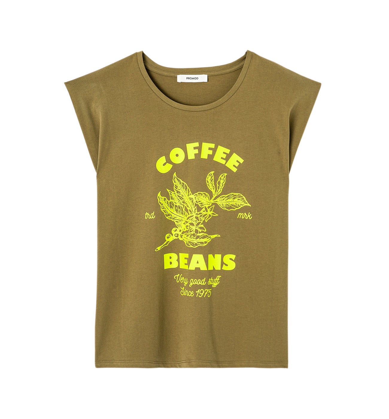 T-shirt col rond Femme - Imprimé kaki