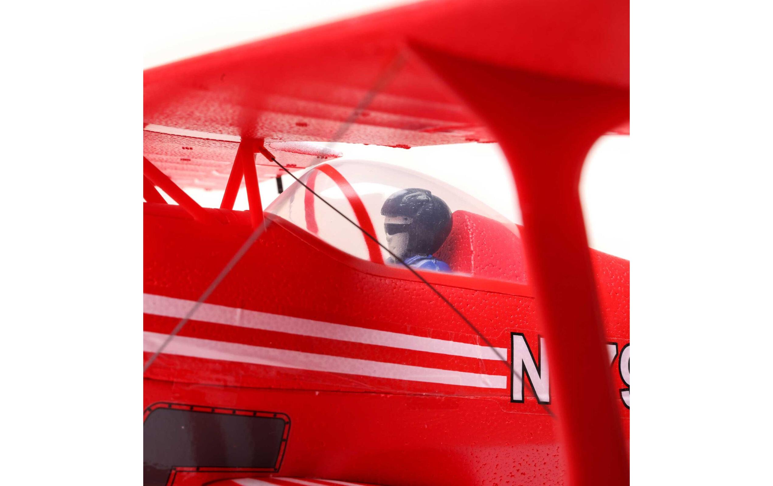 Doppeldecker UMX Pitts S-1S mit AS3X & SAFE Select BNF Basic<br>Massstabsgetreuer Nachbau des legendären Kunstflugzeugs