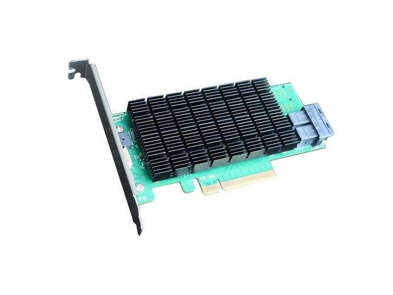 Highpoint Host Bus Adapter Rocket R710 8 Kanäle, SAS3/SATA3 Professionelle 12G SAS HBA mit RAID-Unterstützung, Expander-Kompatibilität und Remote-Management – ideal für grosse Speicherlösungen