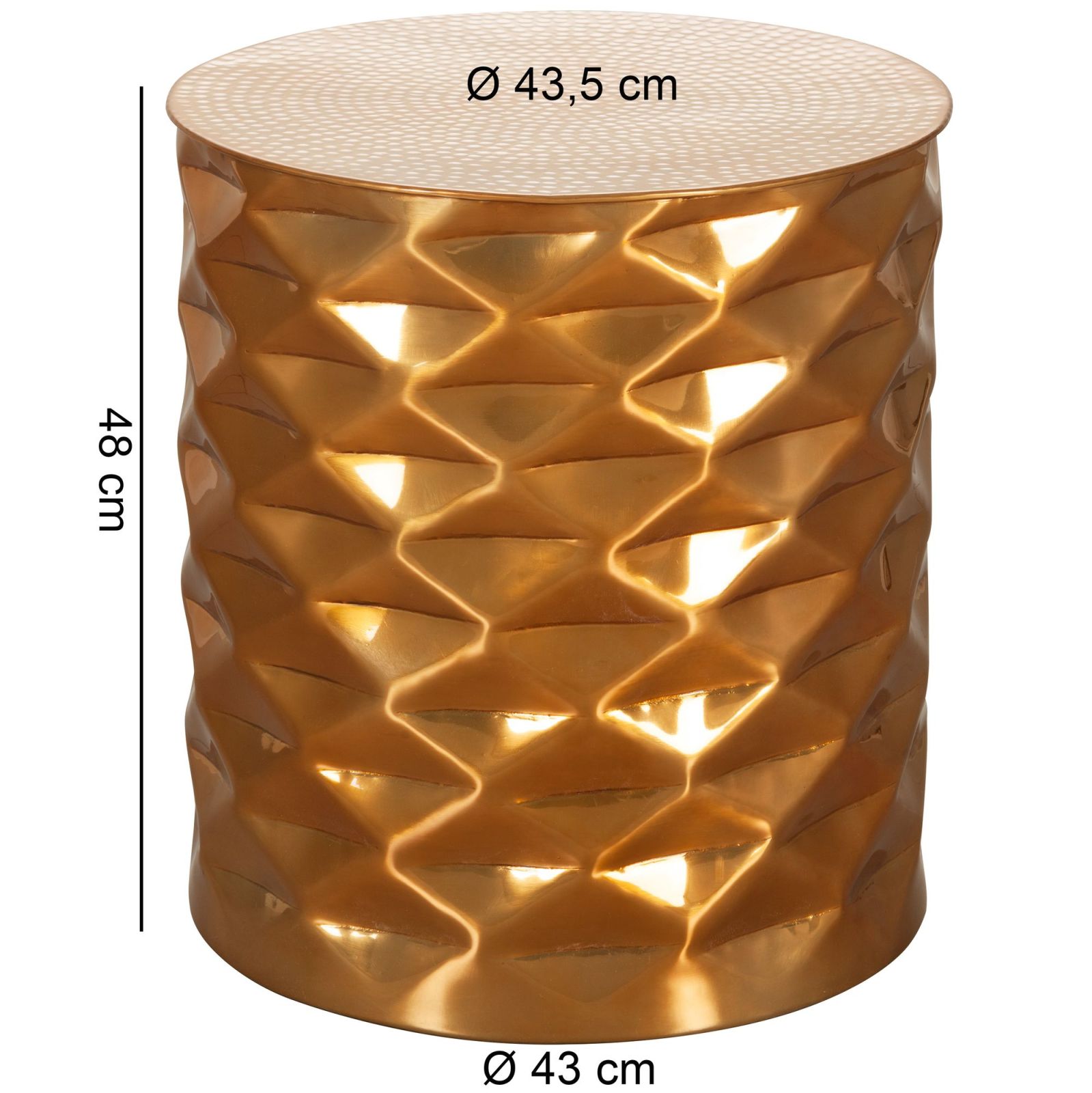 Beistelltisch - Gold - 43,5 cm