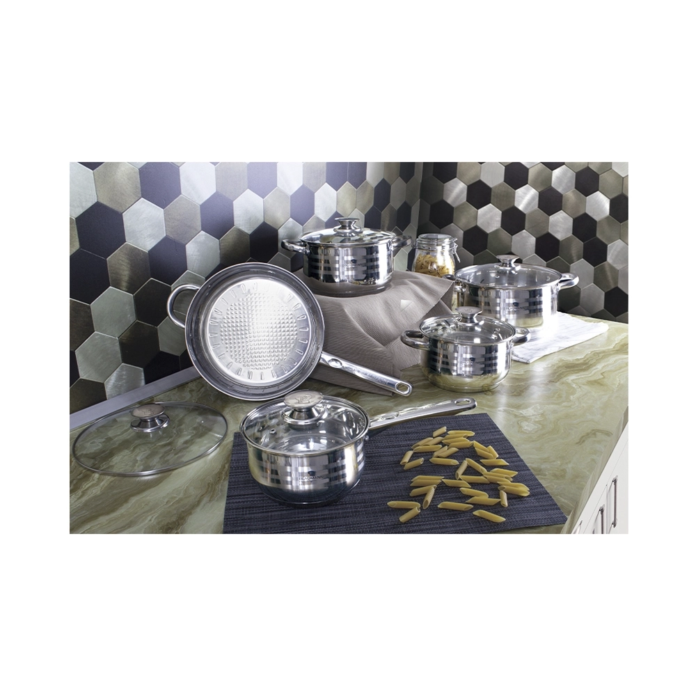 Blaumann 10-teiliges Topfset Edelstahl Gourmet Line