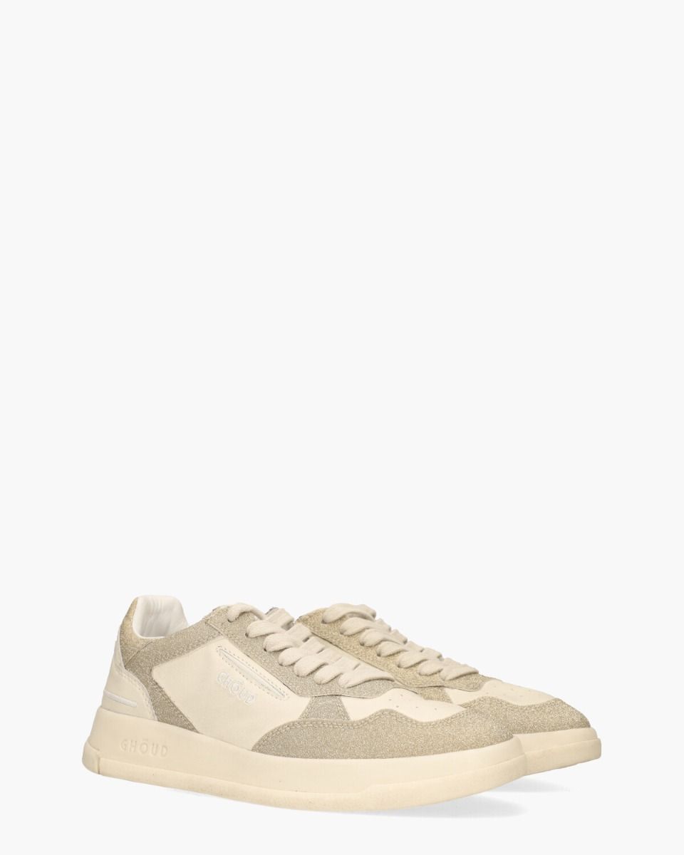 Ghoud Tweener Low Off-White/Goud Damessneakers