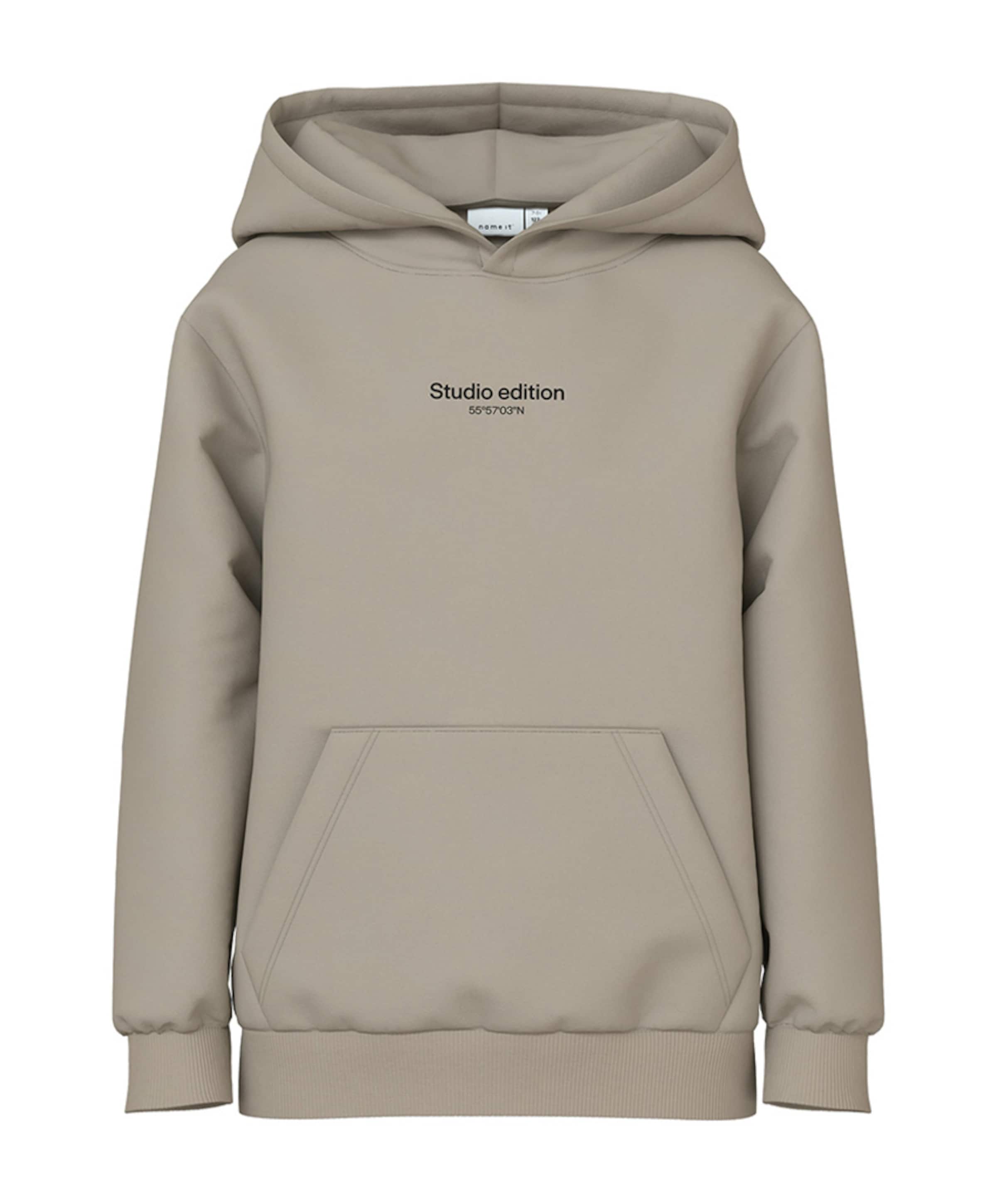Name it Jongens hoodie beige
