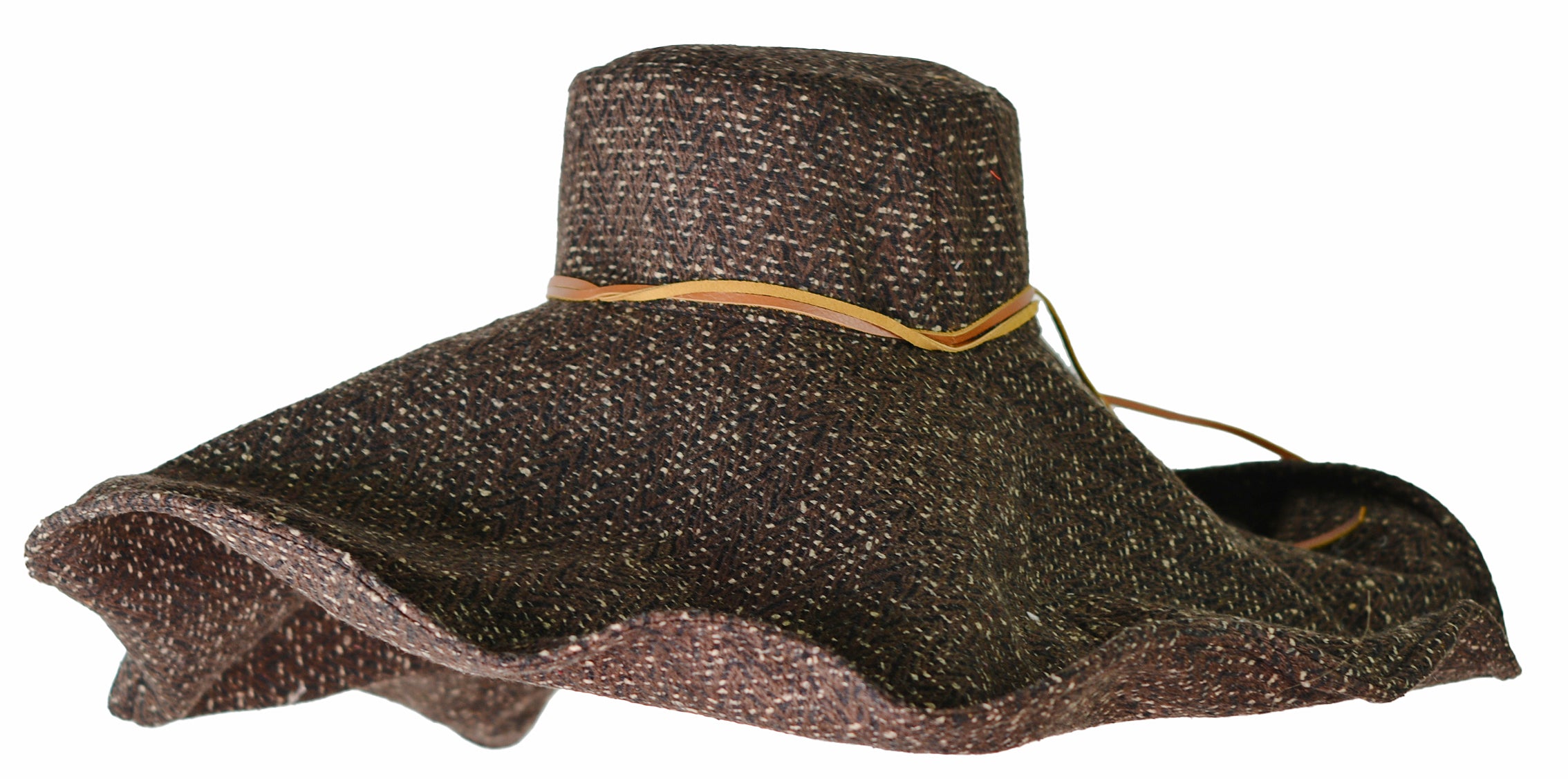 Chapeau Lady Ibiza flexible en tissu tweed