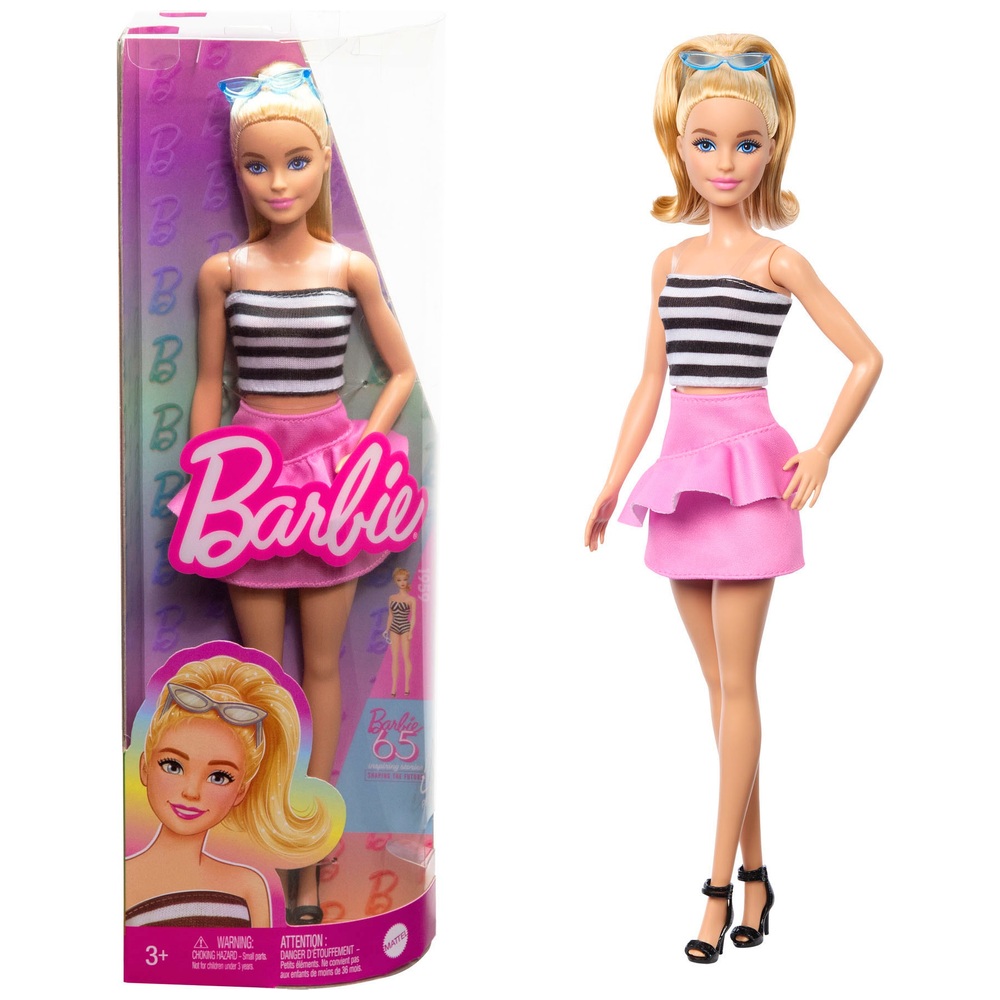 Barbie Fashionista Schwarz-Weiß Klassische Puppe