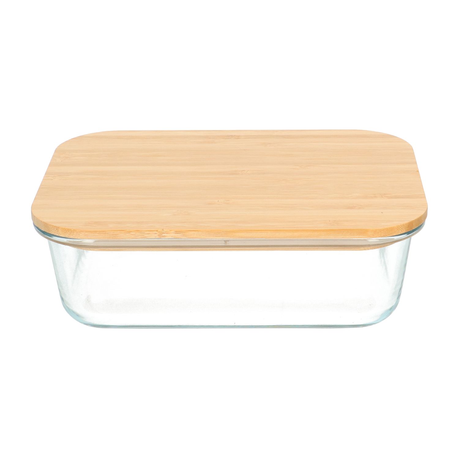 Vershoudschaal, glas en bamboe, 1,1 l