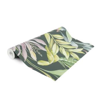 Vliesbehang Leona groen 112046