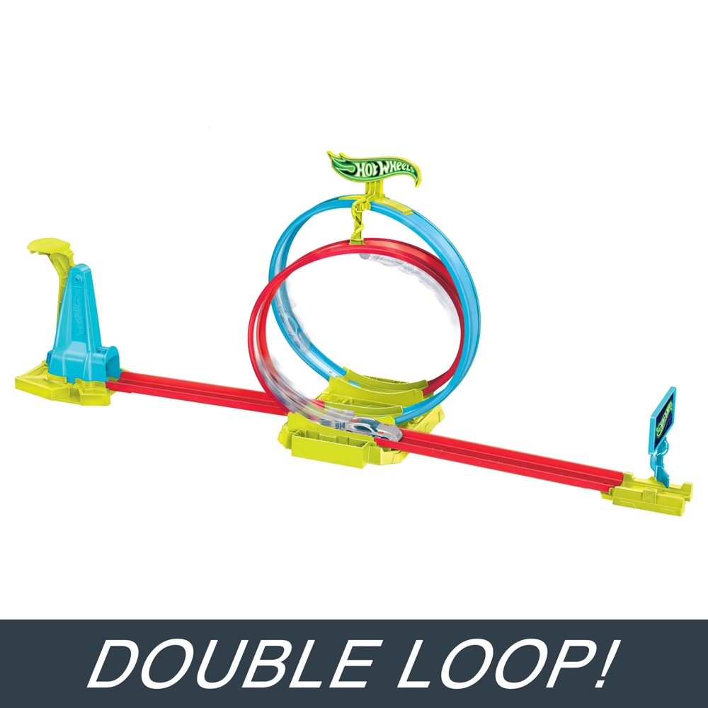 Hot Wheels Neon Speeders Laser Stunt Slamway Rennstrecke