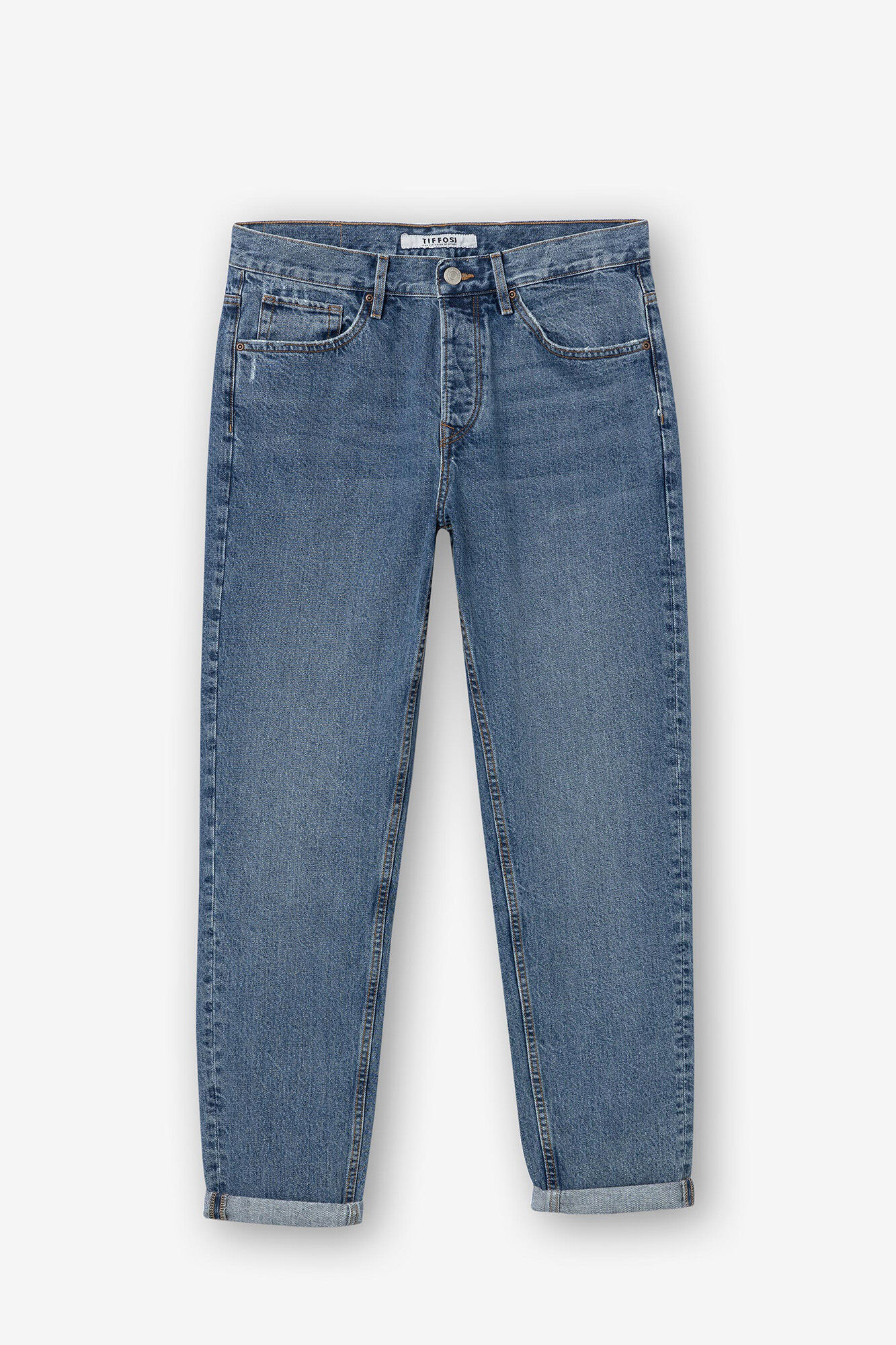 Calça jeans de corte relaxado