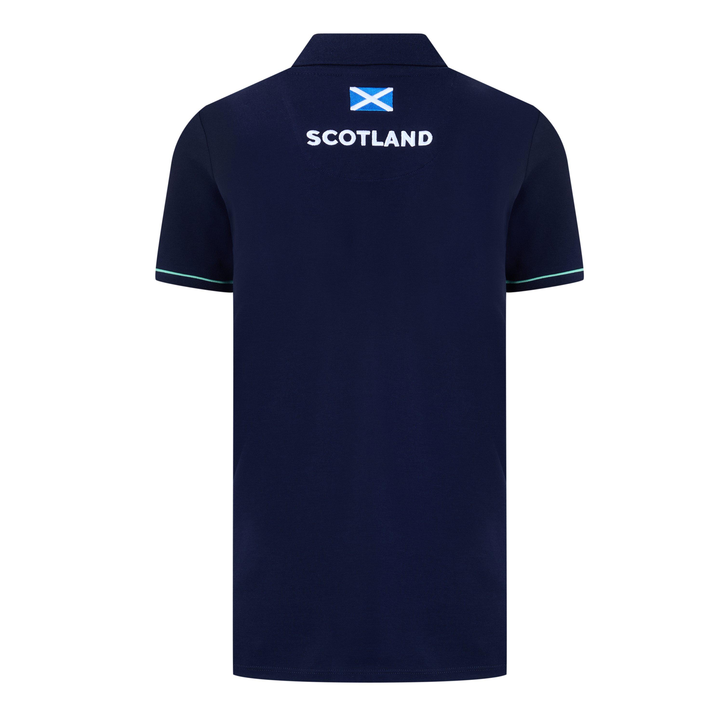 Macron Scotland Rugby Union Polo Shirt 2024 Womens