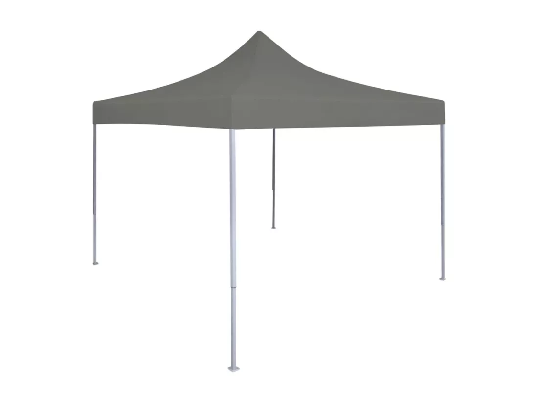 Tente de réception escamotable 3 x 3 m Anthracite
