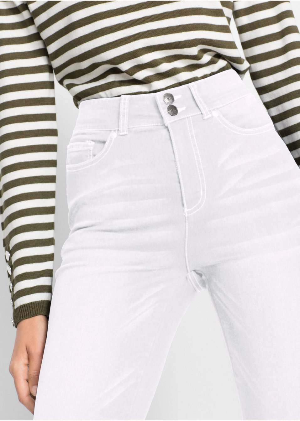 Jean push-up 7/8 avec taille confortable, Slim Fit