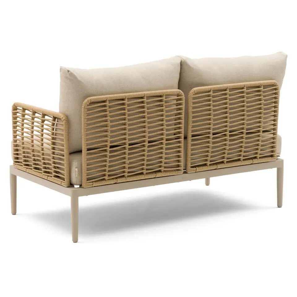 Hoek loungeset 5 personen Wicker Taupe Coco Ibiza