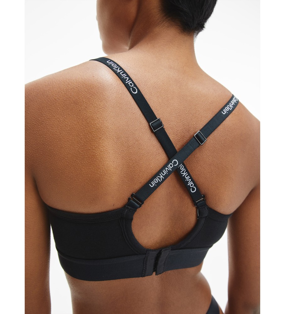 Sutiã Calvin Klein Reimagined Heritage Logo preto