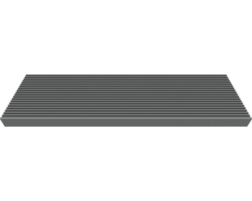 Enkele trede voor buitentrap Pertura Tallis Trimax antraciet 80 x 22 x 4 cm