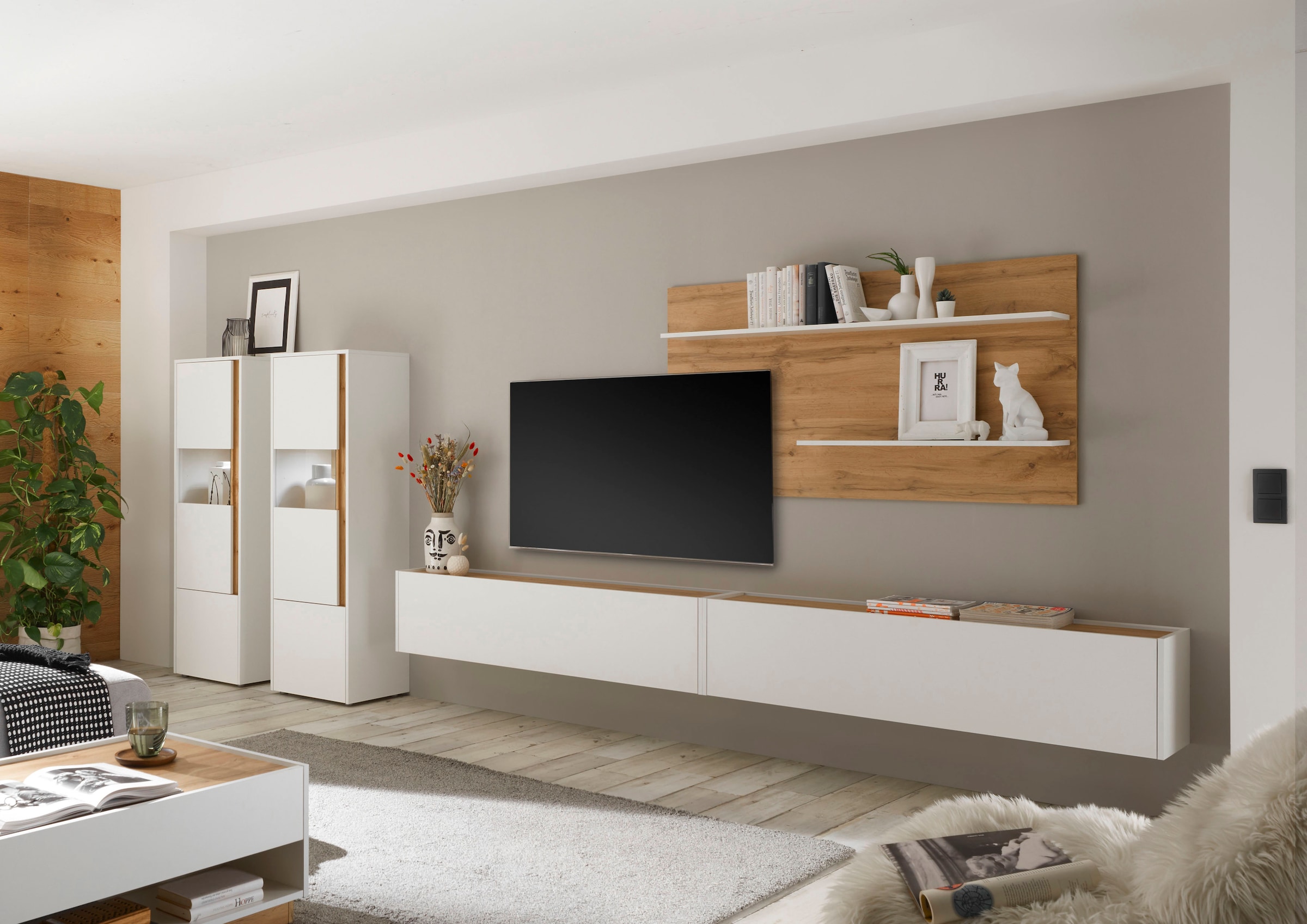 INOSIGN Wandregal »City/Giron, modernes Wandboard, Wandhalter mit Ablagefläche« vielseitig einsetzbares Hängeregal