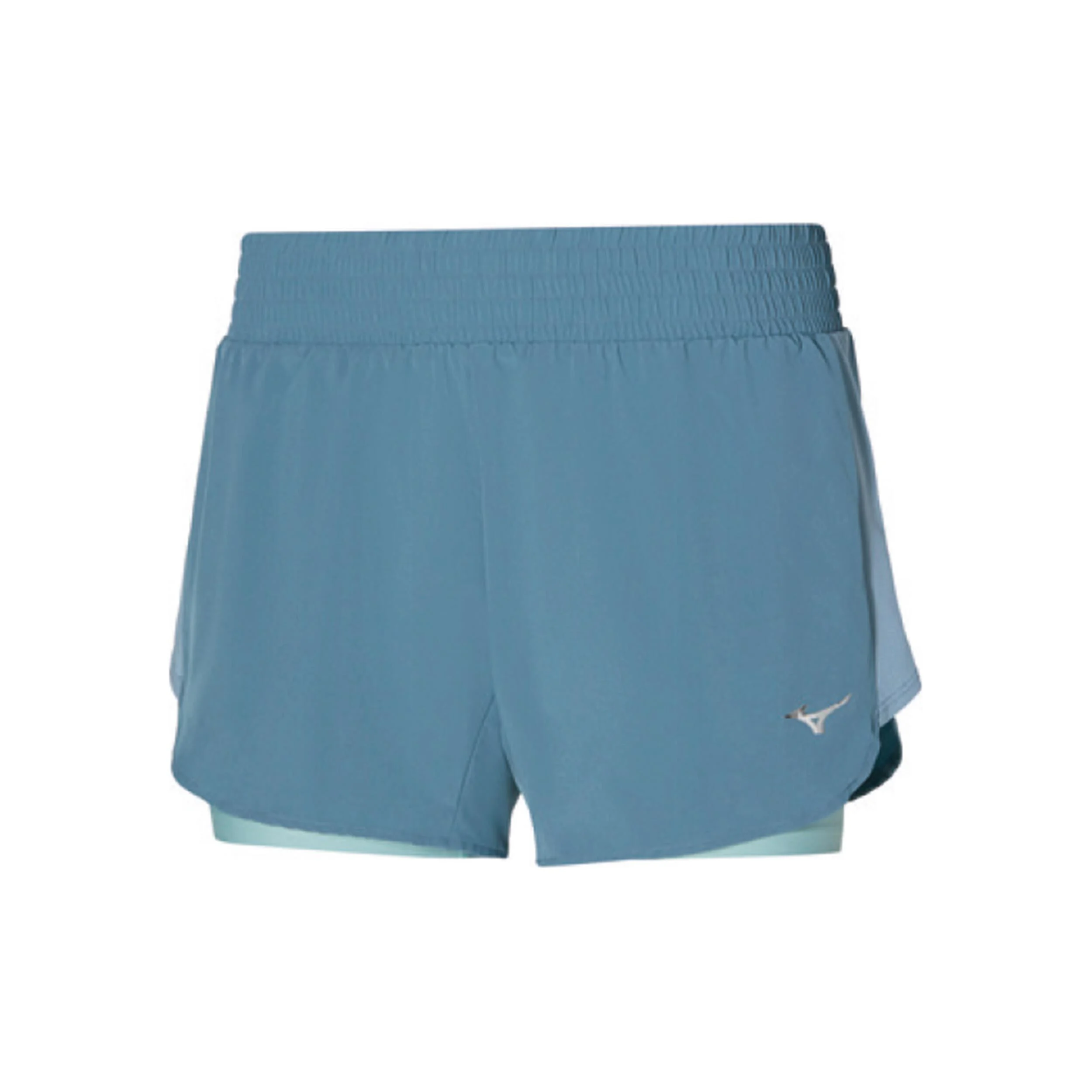 Mizuno 2in1 4.5 Short De Running Femmes - Bleu Petrol