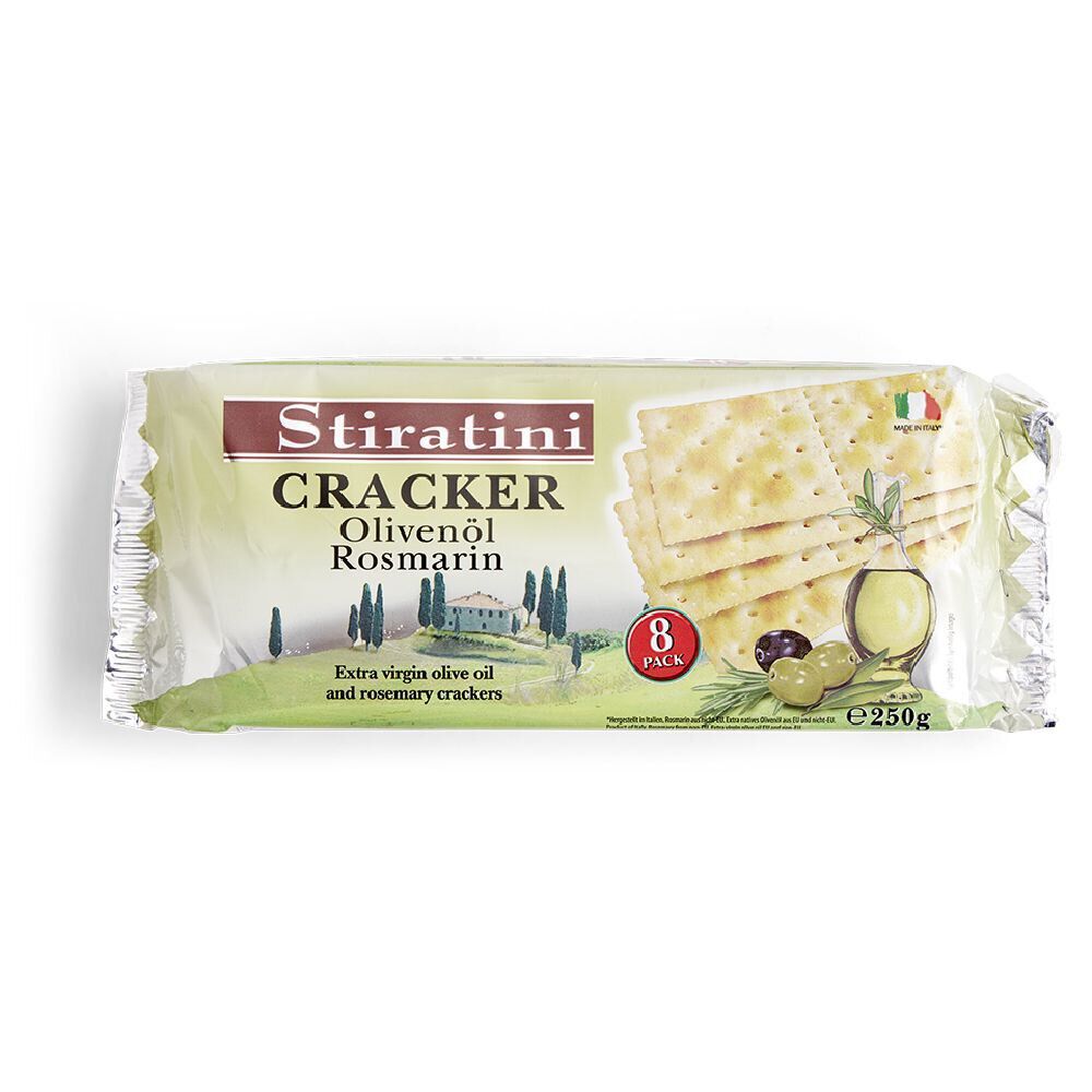 Crackers à l'huile d'olive et au romarin