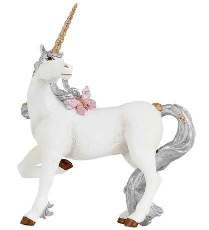 Papo Sølv Enhj?rning - H: 13 cm
