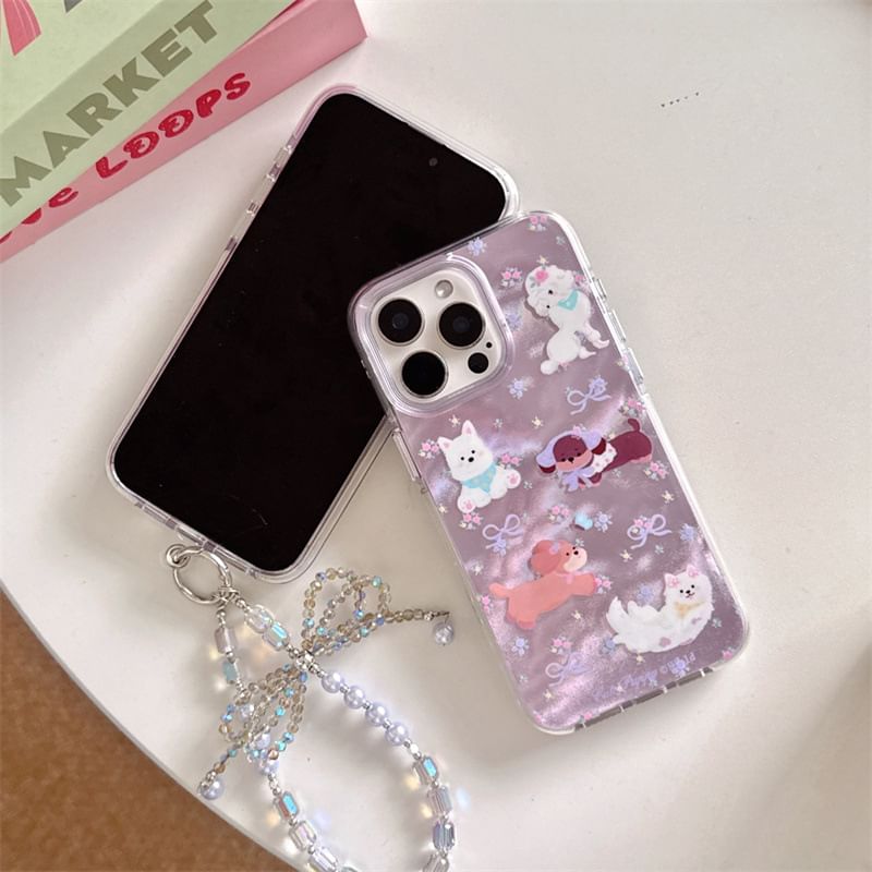 Elliure - Hondentelefoonhoesje / Bandje / Set - Apple iPhone 16 Pro Max / 16 Pro / 16 Plus / 16 / 15 Pro Max / 15 Pro / 15 Plus / 15 / 14 Pro Max / 14 Pro / 14 Plus / 14 / SE / 13 Pro Max / 13 Pro / 13
