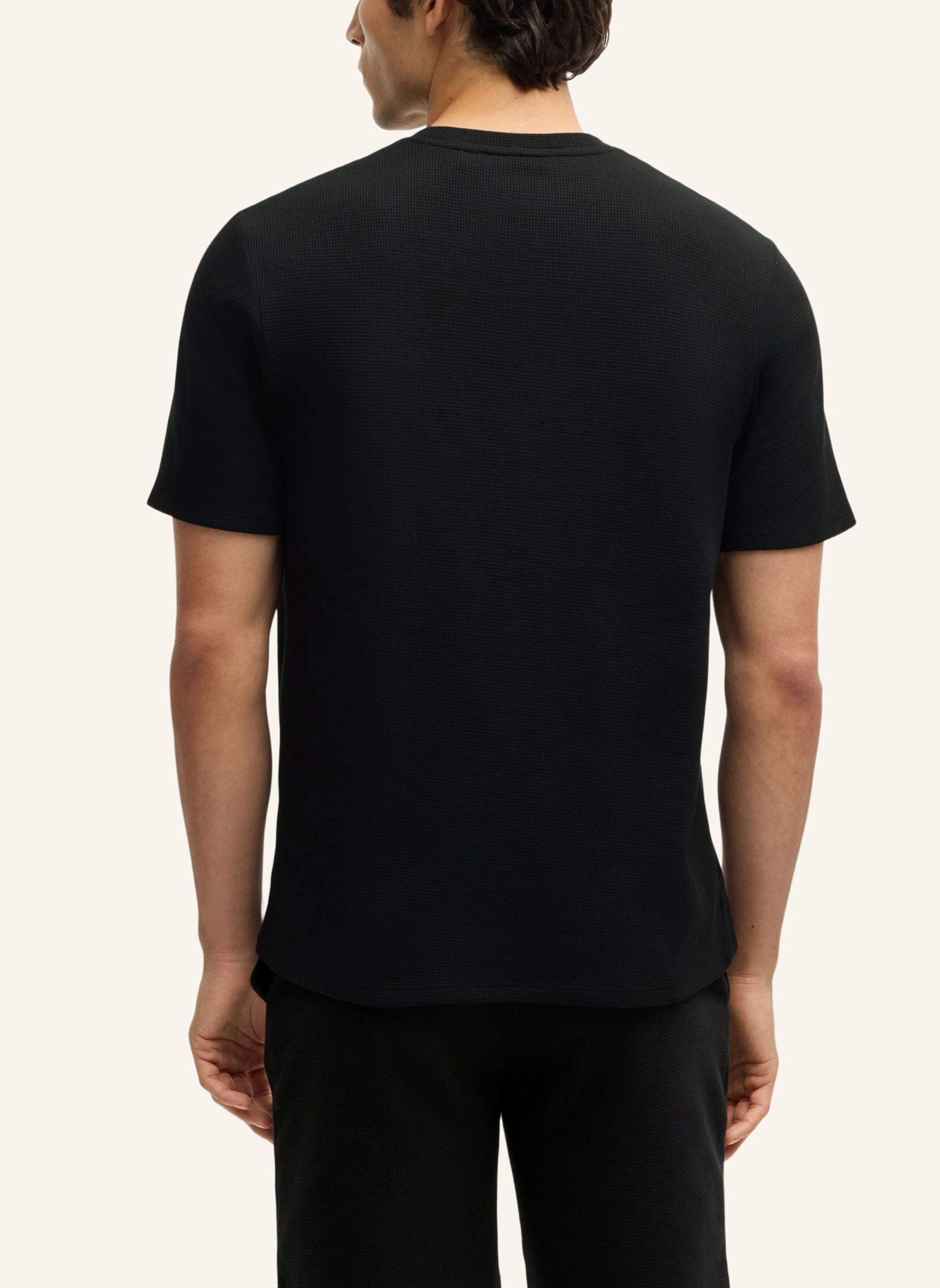 BOSS Pyjama-Oberteil WAFFLE T-SHIRT Regular Fit