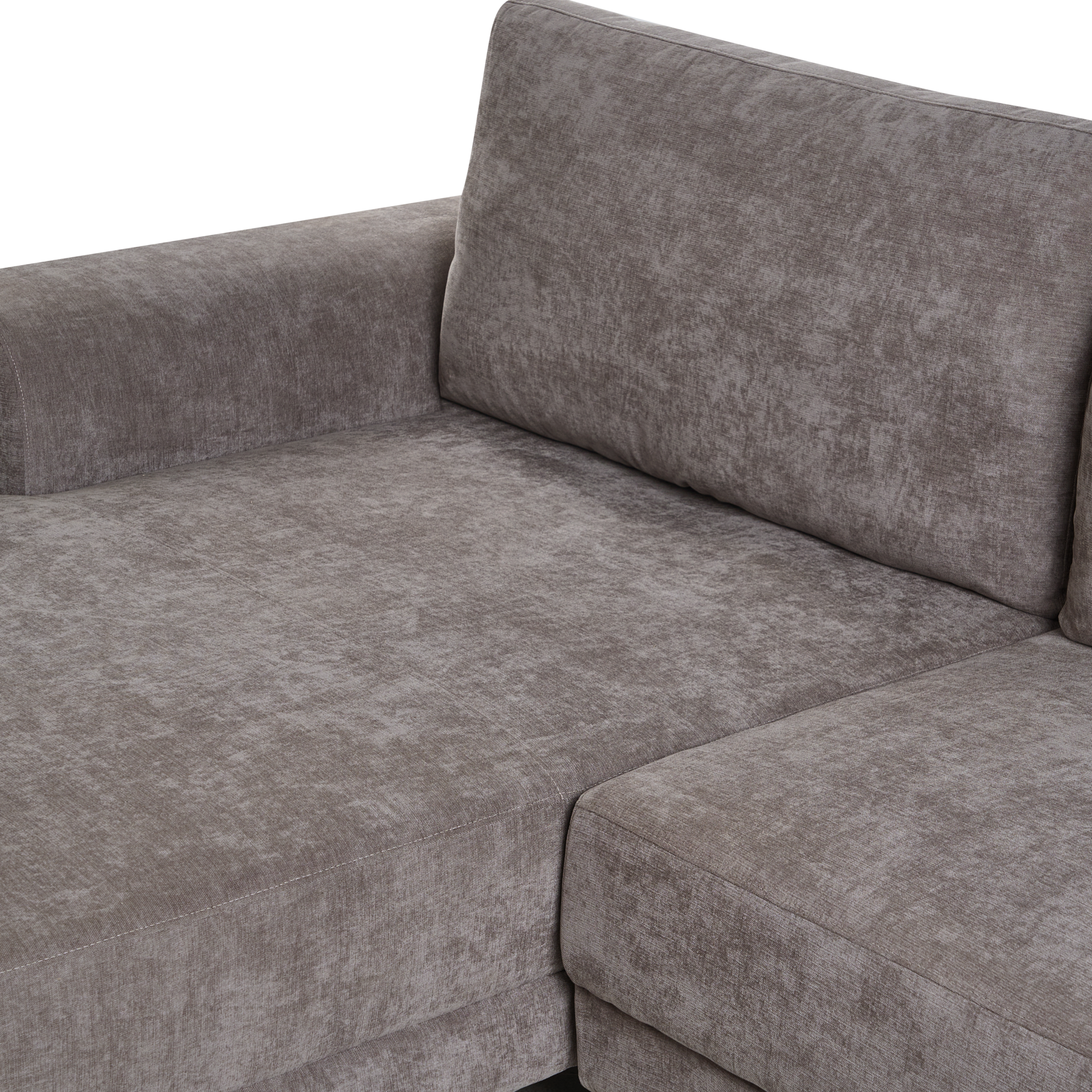 Beliani-NUBORG-Hoekslaapbank 3-zits-Taupe-Rechtszijdig-Chenille