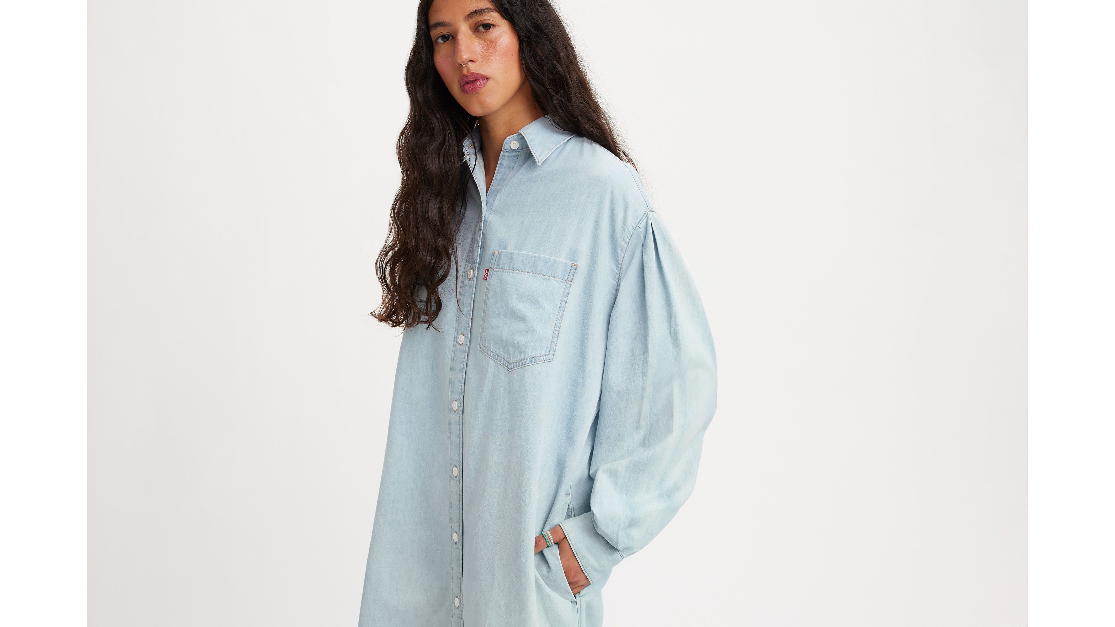 Robe chemise Rhea Lightweight - Good Grades 4 - Bleu