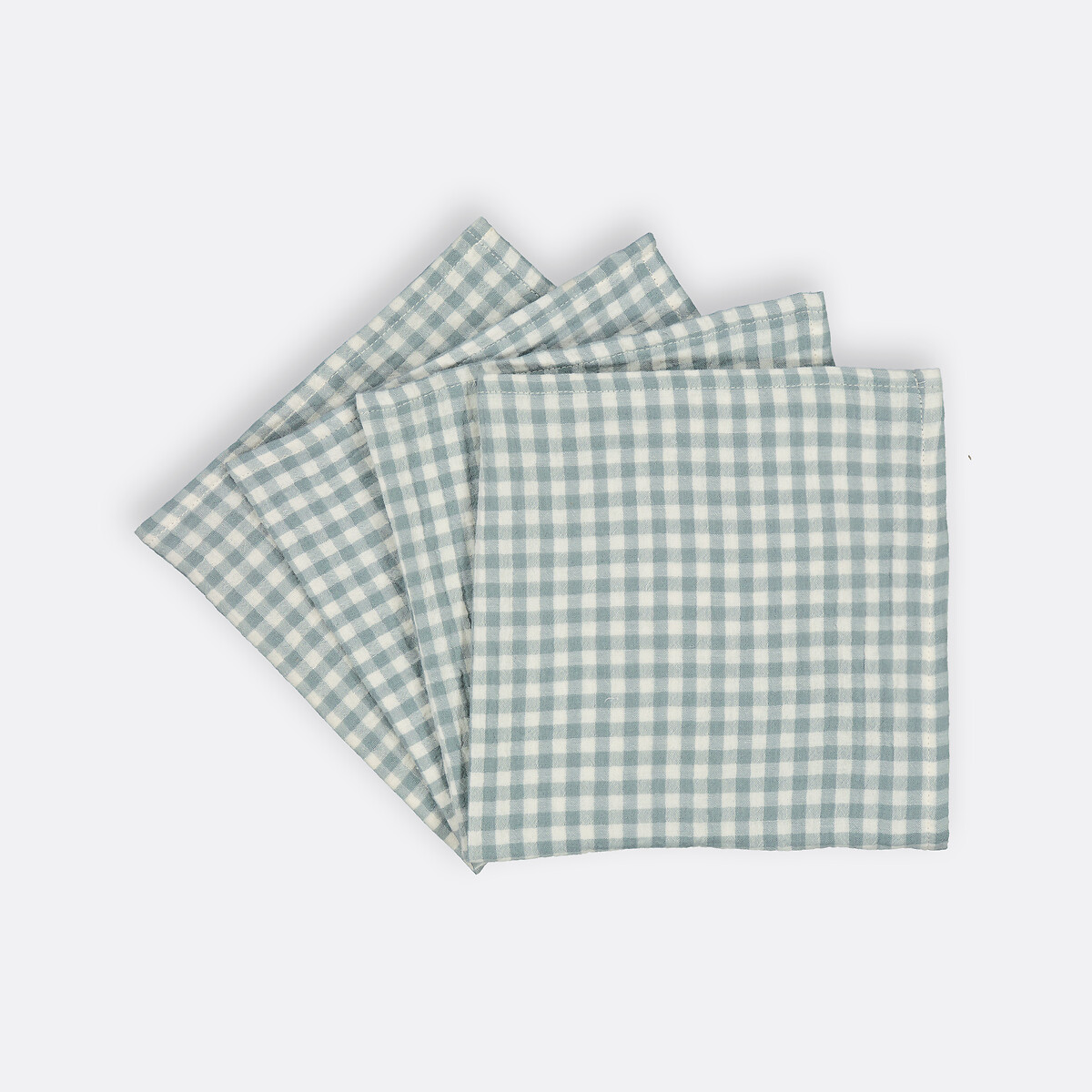 LA REDOUTE INTERIEURS<br>Conjunto de 4 fraldas tetra, 45x45 cm, Croizic